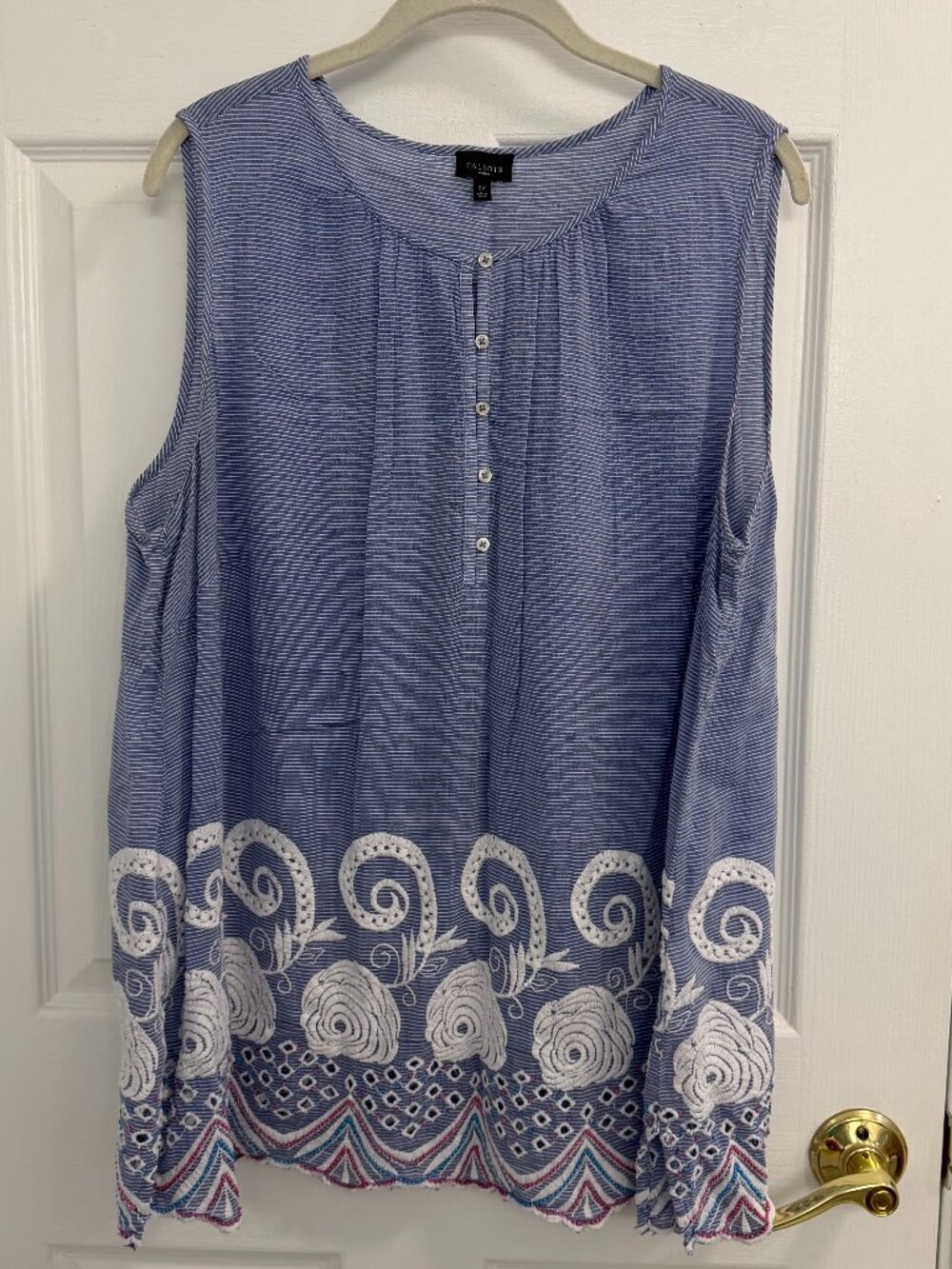 Talbots Embroidered Tank Top